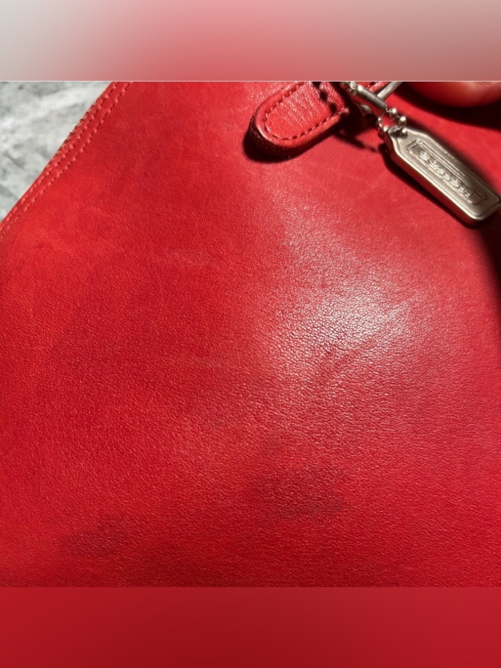 Coach❤️Vintage Red Leather Mini Dome Cha Cha Satchel K8C 9050 1998 - Picture 15 of 16
